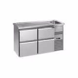 Hűtött bárpult / sörcsapoló PREMIUM PLUS - 1550x700 mm - 4 fiók