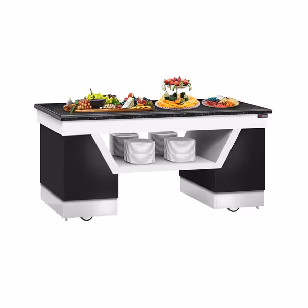 Ara tezgah BELFAST - 2000x1000x900mm - Granit üst tabla - siyah