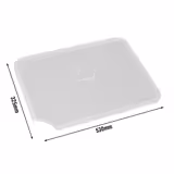 GN 1/1 Gastronorm Container Lid – With Ladle Recess - Clear - BPA-Free - 530×325 mm