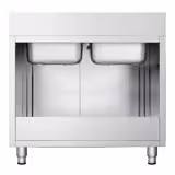 Spoelkast PREMIUM - 1200x700mm - met 2 spoelbakken in het midden