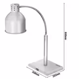 Wärmelampe Infrarot - 250 Watt - Ø 174mm - flexibel einstellbar - Silber