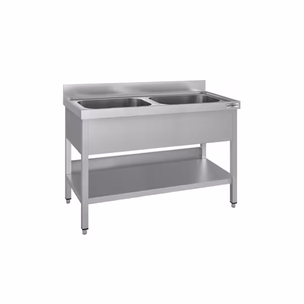 Chiuveta ECO - 1200x700mm - cu bază și 2 chiuvete în centru