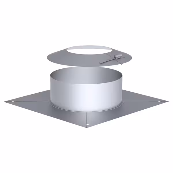 Kopafdekking met weerkraag - Ø 250 mm