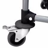 Linnenzakwagen - opvouwbaar - 2x150L - aluminiumframe (gepoedercoat) - zwart