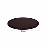 (12 pz) Piatto pizza - Polyethylen - Ø280mm - Brown