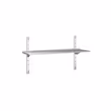 Mensola a parete in acciaio inox PREMIUM - 1500x400mm - con 2 ripiani