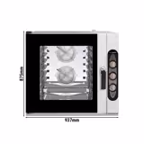 Electric Commercial Combi Oven - Manual Controls - 7x GN 1/1 - incl. Mounting brackets