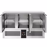Balcão refrigerado PREMIUM - 1368x700mm - 368L - 3 portas - GN 1/1 - +2 a +8°C