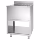 Lavello armadiato - in acciaio inox - 600x600mm