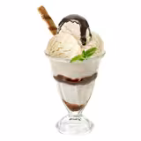 Vitrine à glaces à poser - 495mm - Froid statique - Couvercle vitré basculant - pour 2 bacs de 5 L - Côté client