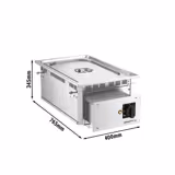 Elektrische inbouw bain-marie - 1,5 kW - 1x GN 1/1