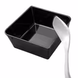 (6 stuks) Serveerlepel - melamine - Lengte: 26,5cm - Ø6,5cm - wit