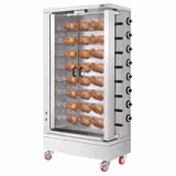 Gas Hähnchengrill - 51,73 kW - mit 8 Spießen für bis zu 48 Hähnchen