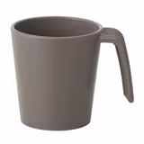 (30 pièces) Tasse à anse réutilisable - 260ml - Gris