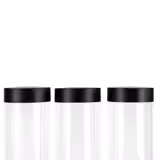 Dispensador de cereales - triple - Ø120mm - palanca - 3 contenedores de plástico - Soporte de acero inoxidable - Negro