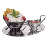 (6 pcs) Gravy Boat PROFI - Stainless steel 18/8 - 70ml - 130x60x90mm