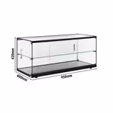 Vitrine à poser - neutre - en verre trempé - 950mm