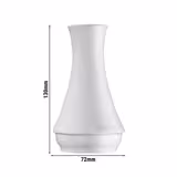 (6 pcs) Mix & Match Porcelain Flower Vases – White – Ø 72 mm
