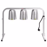 Wärmebrücke Infrarot mit 3 Wärmelampe - 750 Watt - höhenverstellbar - Silber