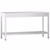 Edelstahl Arbeitstisch PREMIUM - 1800x800mm - mit Grundboden