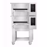 (2 stuks) Elektrische doorloop oven - 980x1300mm - Digitaal - Bandbreedte: 400mm - incl. onderstel