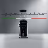 Kaffeemühle - 1,2kg - Ø 75mm Flachmahlscheibe - automatische Erkennung des Siebträgers - Weiß