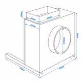 Airbox PRO - 4000m³/uur - 230V - Opklapbaar