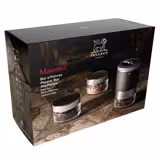 (6 pièces) PEUGEOT | MAESTRO – Bar à poivre – u’Select – Bois – Graphite – Hauteur : 110 mm – avec trois flacons de poivre premium inclus