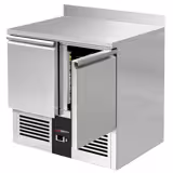 Холодильный стол PREMIUM - 900x700мм -  2 Двери - с плинтусом для столешницы 