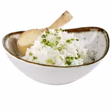 (6 pcs) Bowl - STONE ART - Melamine - 0.6L - 230x190mm - Depth: 65mm - White/Brown