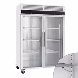 Armoire réfrigérée négative en acier inoxydable inox ECO – 1200 litres – avec 2 portes vitrées