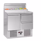 Zubereitungstisch Mini ECO - 900mm - 1 Tür & 2 Schubladen - für 5x GN 1/6