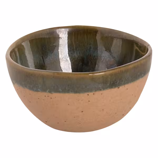 (6 pcs) Dessert Bowl - Wisteria - Stoneware - Ø 75mm - Green/Beige