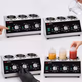 Commercial Sauce Bottle Warmer - 600W - for 3 squeeze bottles