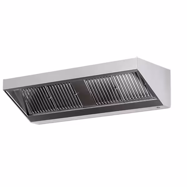 Ventilationskåpa 2,0 m - med filter och lampa