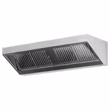 Commercial Wall-Mounted Extraction Canopy - 2200mm - with Grease Filters & LED Lighting