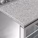 Saladette PREMIUM - 900mm - 2 Glastüren - mit Glasaufsatz für 5x GN 1/6