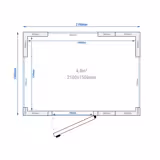 Commercial Walk-In Cold Room - 2100x1500mm - 4,80m³ (4800L) - with 3 glass sides