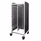 Chariot à glissières en acier inoxydable - GN 1/1 - 30 niveaux