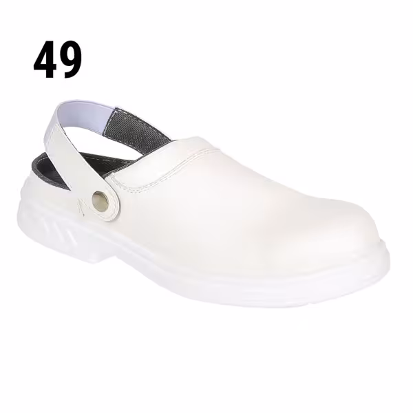 Steelite | Safety Chef Clogs SB - White - Size: 49