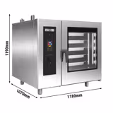 Electric Commercial Combi Oven - Touchscreen Controls - 20x GN 1/1 - incl. Automatic washing system, Core temperature probe, Boiler-based steam generator, Hand shower, HACCP monitoring, USB