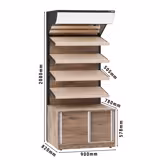 Regał piekarniczy na pieczywo - 900x820mmx2080mm - z 4 półkami - Czarny