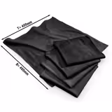 (10 pcs) Microfibre Cleaning Cloths - 400x400mm - Black
