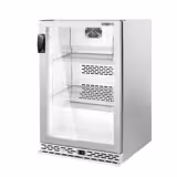 Barski hladnjak - 600 mm - 125 litara - Sa 1 staklenim krilnim vratima - Nehrđajući čelik