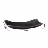 (6 pcs) Serving Tray - MARONE - Melamine - 265x165mm - Height: 40mm - Black/Brown