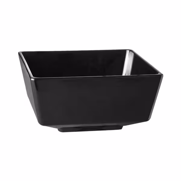 (6 peças) Tigela - FLOAT - melamina - 1,9 litros - quadrada - preta