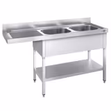 Evier pour lave-vaisselle - 1600x700mm - avec 2 bacs à droite