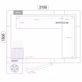Regalset Aluminium - L-Form - Bautiefe: 360mm - Tragkraft: 600 kg