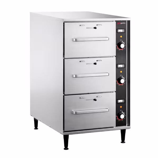 Warmhoudkast - 1,2kW - GN 1/1 - 3 laden - 503x765x852mm