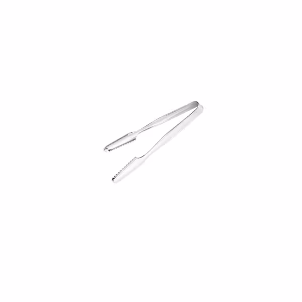 (4 pcs) Ice cube tongs - Length: 160mm - Stainless steel